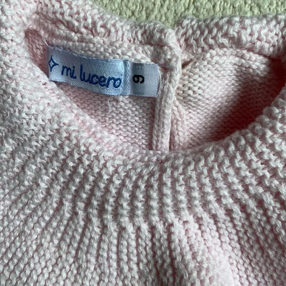 Mi Lucero Pink Ruffle Collar Bubble size 9‎ mo